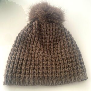 Cute fur pompon hat